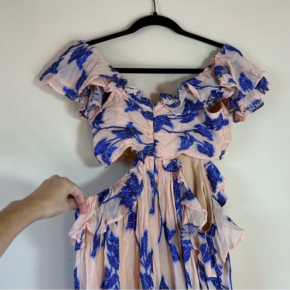 Anthropologie Not So Serious By Pallavi Mohan Ruffled High-Low Dress - Picture 8 of 9